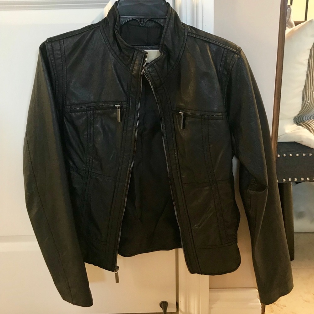 leather jacket. MK